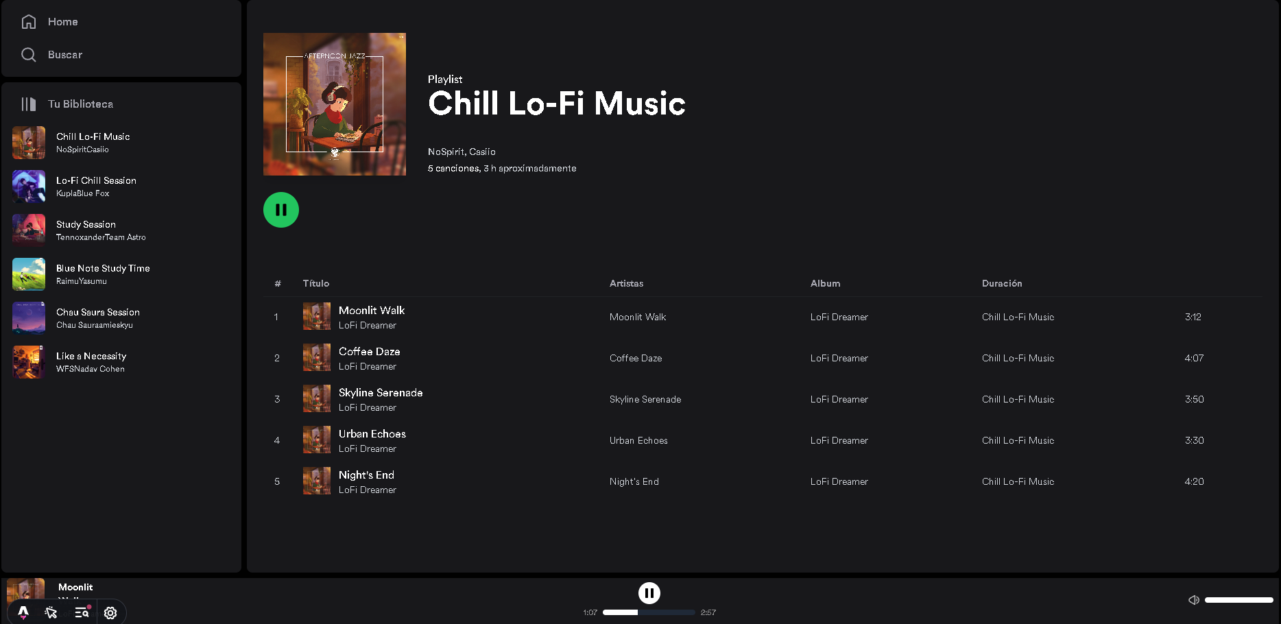 Clon de Spotify usando Astro y ReactJs