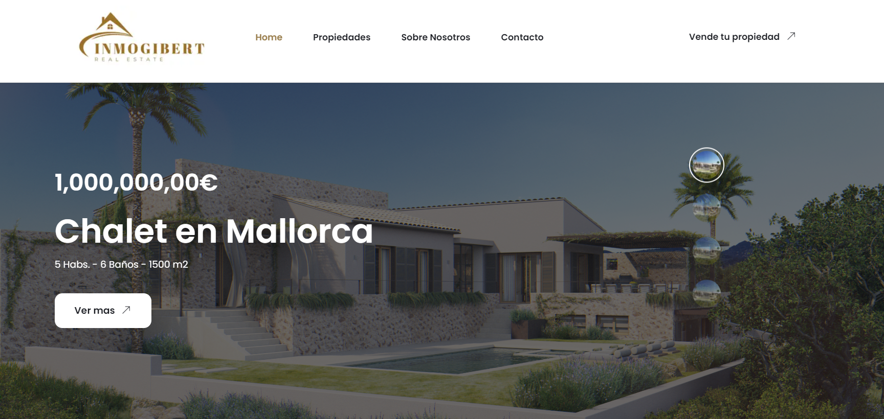 Web de inmobiliaria con CRUD.